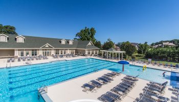 Traditions of Braselton Pool Aerial Shot