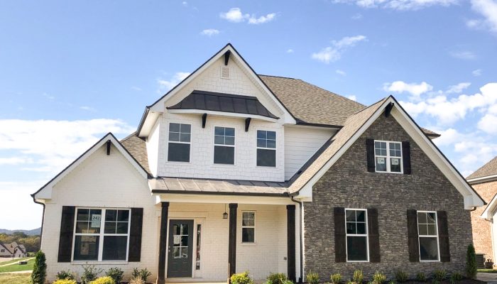 Shelton Square Exterior of New Homes outside of Nashville