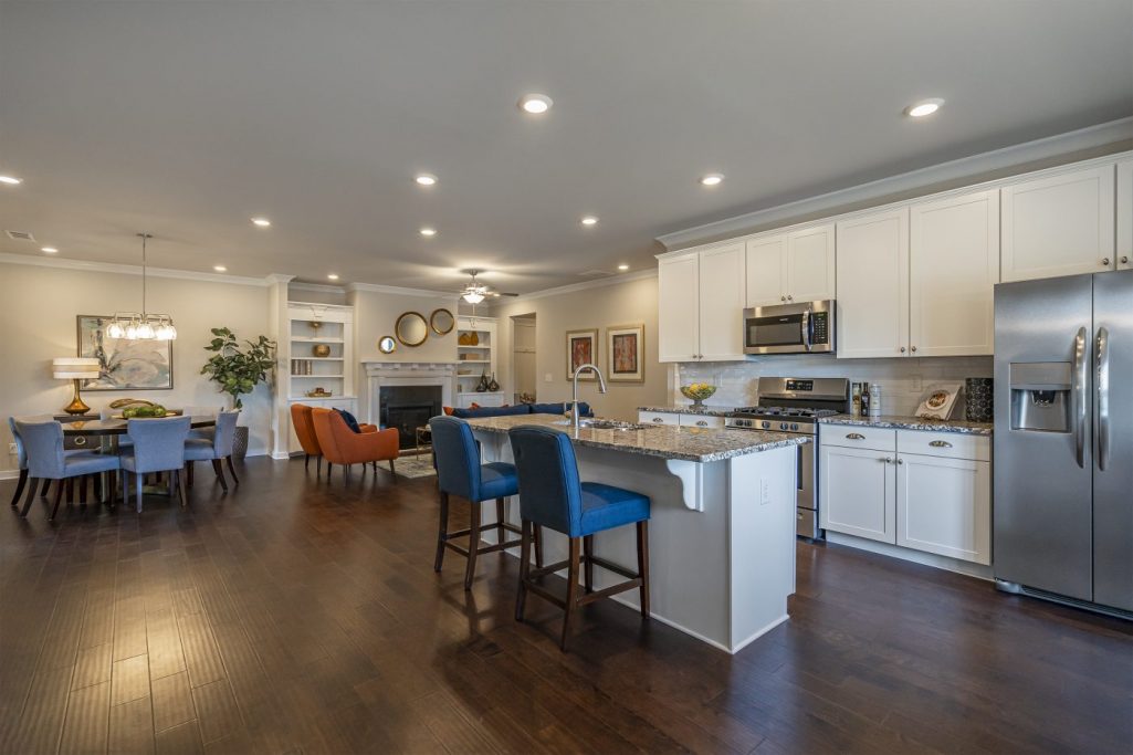 a kitchen in Seaboard Junction - an Active Adult Community in Loganville