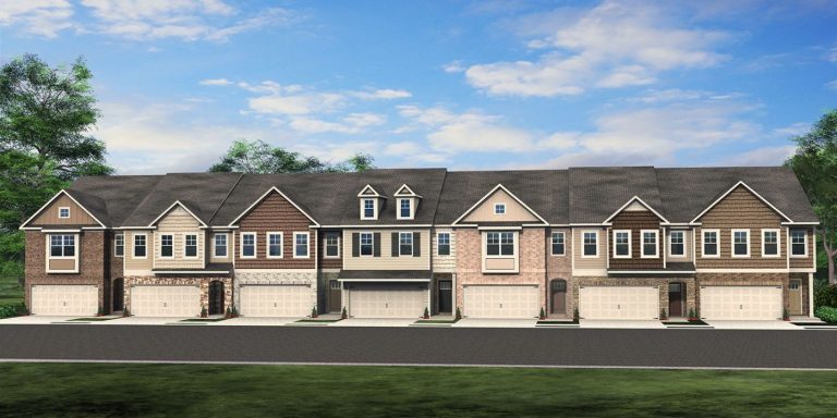 the floor plans at Sweetwater Townhomes in powder springs