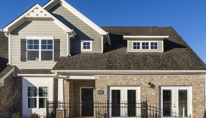 The exterior of a Gladstone Junction home in a 55 and up communities near Atlanta
