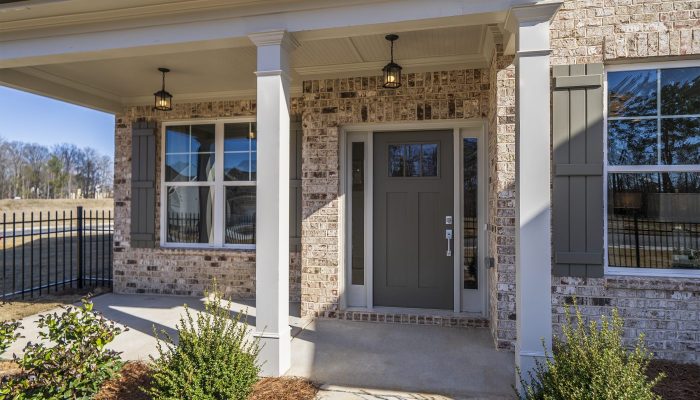 The front door in a marietta home in Millwood Farms