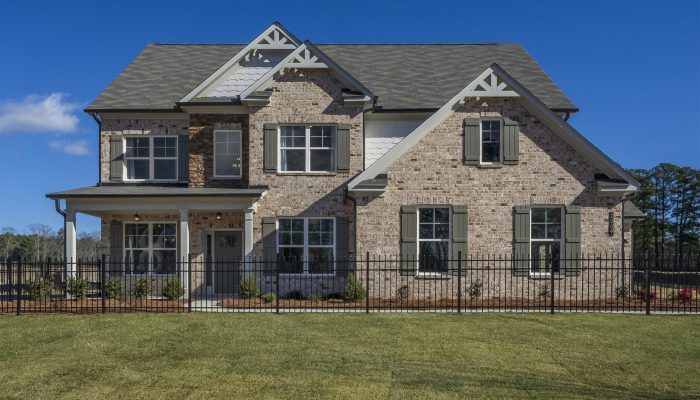 Exterior of a Georgetown Floor Plan Model Home