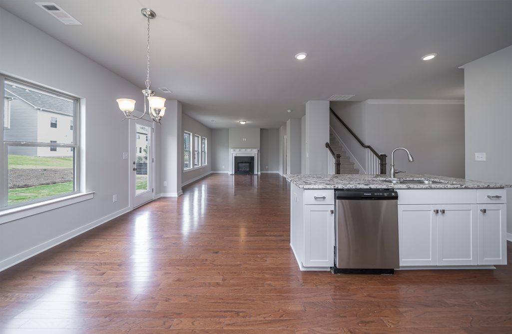 view from the kitchen of a sutton floor plan in High Shoals