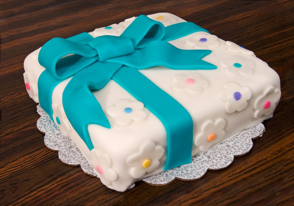 a present cake with a surprise inside John Kroetch © Shutterstock