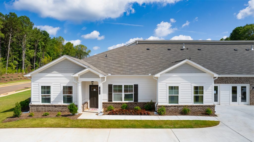 A new construction home in Paran Homes' active adult community, Creekwood. 